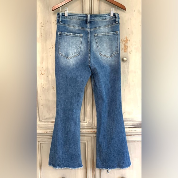 Vervet Boho Style Flare Leg Jeans Tag Sz 28 Actual 29x26 - Picture 2 of 9